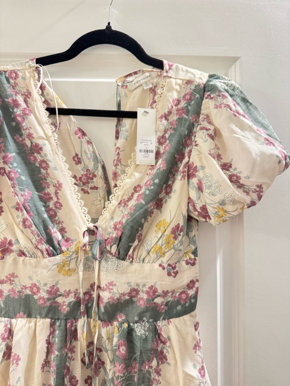 Floral Tiered V Neck Midi Dress - Picture 3 of 3